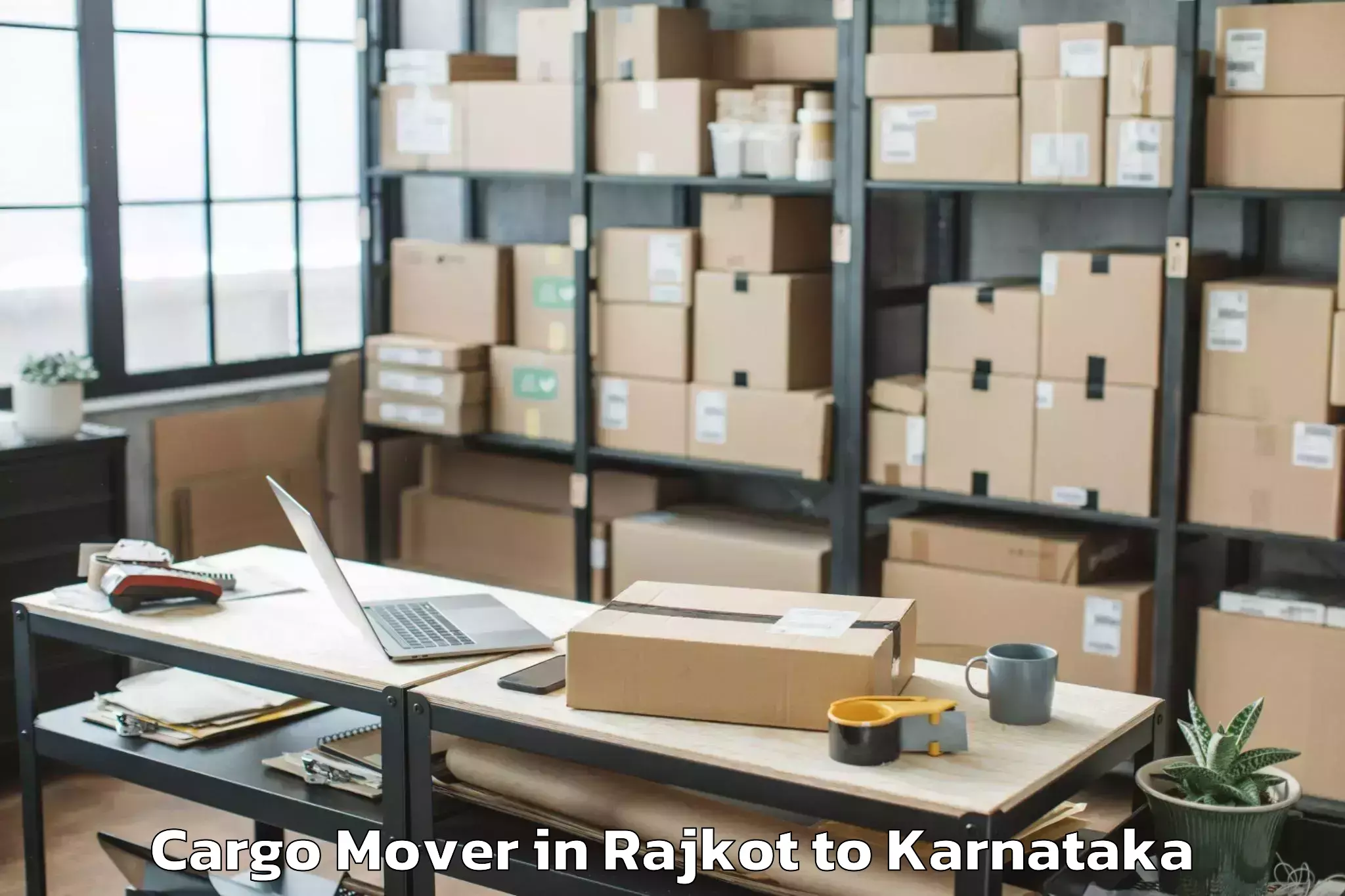 Easy Rajkot to Guledagudda Cargo Mover Booking